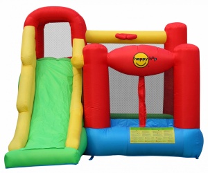 Saltea gonflabilă Play Center 6 in 1 cu spațiu de cățărat, loc de joacă cu bile, coș de baschet si tunel - Img 6