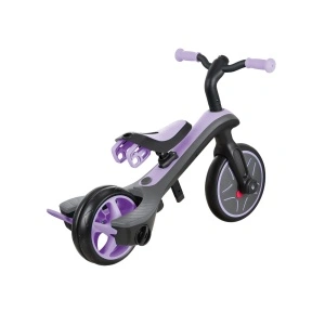 Tricicleta Globber EXPLORER 4 in 1, functie free wheel, scaun ajustabil, roti EVA, centura siguranta in 5 puncte, culoare violet - Img 6