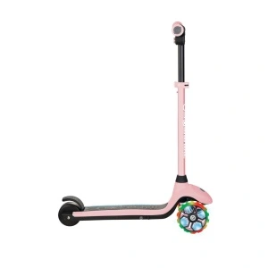 Trotineta Globber E-MOTION 4, ghidon reglabil pe inaltime, roti cu LED, motor 80W, autonomie 8-10 km, culoare roz - Img 4