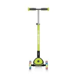 Trotineta Globber ELITE DELUXE, pliabila, roti LED, ghidon ajustabil 4 nivele, rulmenti ABEC 5, culoare verde - Img 2