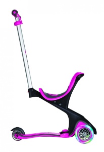 Trotineta Globber Evo 4 in 1 comfort lights roz - Img 5