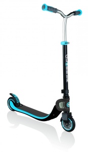 Trotineta Globber FLOW 125, pliabila, ghidon reglabil 4 nivele, greutate suportata 100 kg, rulmenti ABEC 7, culoare albastra