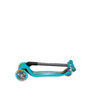 Trotineta Globber GO UP DELUXE 3 in 1, ghidon si scaun ajustabile pe inaltime, roti cu lumini, culoare turqoise - Img 3