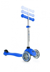 Trotineta Globber PRIMO, ghidon ajustabil 3 nivele, varsta 3+, rulmenti ABEC 5, culoare albastru