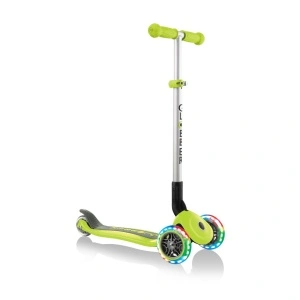 Trotineta Globber PRIMO pliabila cu lumini, ghidon ajustabil 3 nivele, rulmenti ABEC 5, culoare verde - Img 6