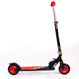 Trotineta pliabila Ferrari pentru copii cu roti 120 mm, neagra - Img 2