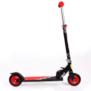 Trotineta pliabila Ferrari pentru copii cu roti 120 mm, neagra - Img 2