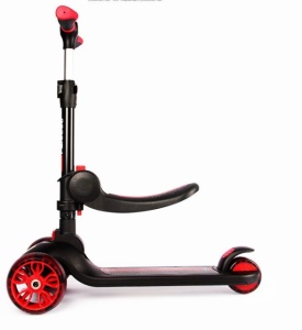 Trotineta pliabila Ferrari Twist neagra cu scaun - Img 7