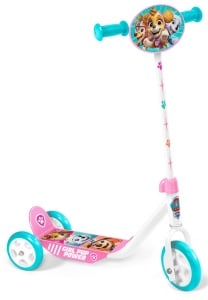 Trotineta Stamp Paw Patrol Pink, cu 3 roti, ghidon reglabil, platforma antiderapanta