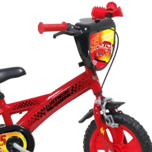 Bicicleta Denver Disney Cars 12 inch, frana de mana pe ambele roti, claxon, aparatoare noroi fata si spate, roti cauciuc EVA - Img 3