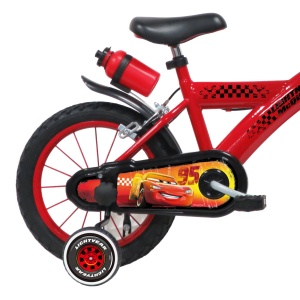 Bicicleta Denver Disney Cars 14 inch, frana de mana pe ambele roti, claxon, sticla de apa, aparatoare noroi fata si spate, spite metalice, roti gonflabile - Img 2