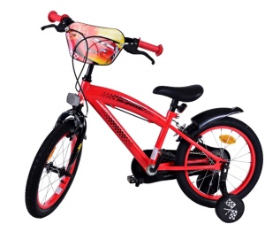 Bicicleta E&L Disney Cars 16 inch ND, frana de mana pe ambele roti, scaun si ghidon reglabil, sticla de apa, spite metalice, roti gonflabile, stopuri reflectorizante - Img 2