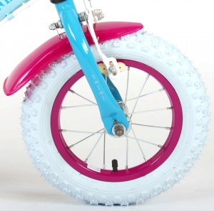 Bicicleta E&L Disney Frozen 12 inch, frana de mana pe ambele roti, scaun si ghidon reglabil, suport pentru papusi, cosulet pe ghidon, roti gonflabile - Img 4