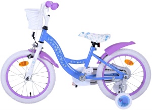 Bicicleta E&L Disney Frozen 16 inch ND, frana de mana pe roata din fata, scaun si ghidon reglabil, cosulet pe ghidon, roti gonflabile, stopuri reflectorizante - Img 5