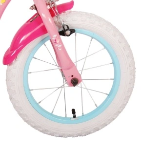 Bicicleta E&L Disney Princess 14 inch Pink ND, frana de mana pe ambele roti, scaun si ghidon reglabil, spite metalice, roti gonflabile, stopuri reflectorizante - Img 5