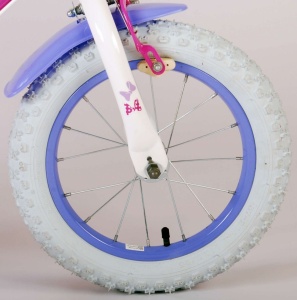 Bicicleta E&L Minnie Mouse 14 inch Cutest Ever, frana de mana pe ambele roti, scaun si ghidon reglabil, suport pentru papusi, cosulet pe ghidon, roti gonflabile - Img 8