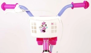 Bicicleta E&L Minnie Mouse 16 inch Cutest Ever, frana de mana pe roata fata, scaun si ghidon reglabil, suport pentru papusi, cosulet pe ghidon, roti gonflabile - Img 2