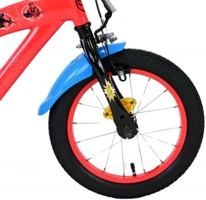 Bicicleta E&L Spiderman CB 14 inch, frana de mana pe roata fata, scaun si ghidon reglabil, spite metalice, roti gonflabile, stopuri reflectorizante - Img 3