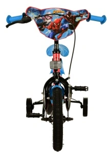 Bicicleta E&L Spiderman ND 12 inch, frana de mana pe roata fata, scaun si ghidon reglabil, spite metalice, roti gonflabile - Img 6