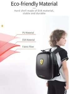 Ghiozdan Ferrari design 3D, culoare rosie - Img 7