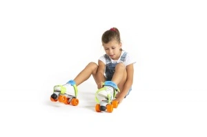 Patine cu rotile Mini Jet masura reglabila 24-36, culoare verde - Img 5