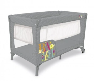 Patut copii 2 nivele Smooth Baby, pliere compacta, baza captusita impermeabila, 77x65x125 cm
