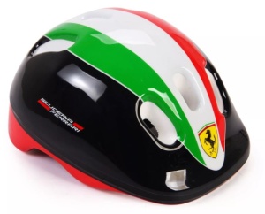 Role Ferrari, reglabile, masura 29 - 32, culoare rosie, cu set protectie si casca - Img 6