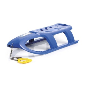 Sanie Bullet albastra, copii si adulti, sina alunecare din otel, 102.5x40x23cm - Img 3