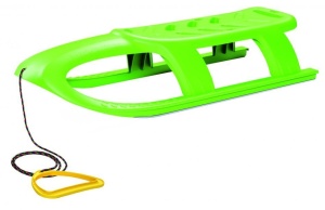Sanie Bullet verde, copii si adulti, sina alunecare din otel, 102.5x40x23cm, greutate maxima suportata 100 kg - Img 2