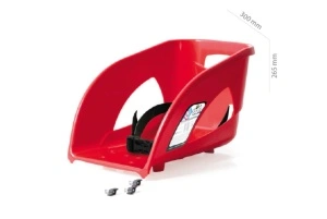 Scaun sanie Prosperplast SEAT 1, compatibil modele Bullet/Tatra, rosu - Img 2