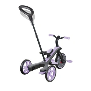 Tricicleta Globber EXPLORER 4 in 1, functie free wheel, scaun ajustabil, roti EVA, centura siguranta in 5 puncte, culoare violet - Img 7
