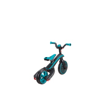 Tricicleta Globber EXPLORER PLIABLA 4 in 1, functie free wheel, scaun ajustabil, roti EVA, centura siguranta in 5 puncte, culoare turquoise - Img 4