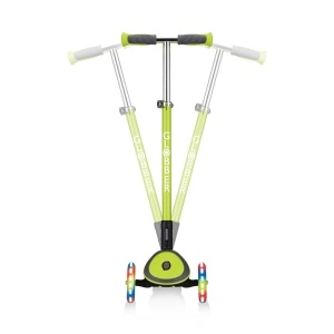 Trotineta Globber ELITE DELUXE, pliabila, roti LED, ghidon ajustabil 4 nivele, rulmenti ABEC 5, culoare verde - Img 3