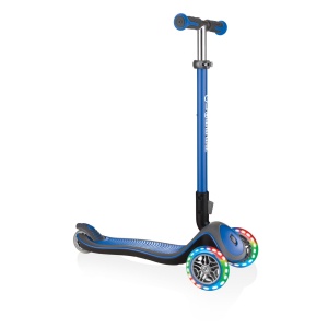 Trotineta Globber ELITE DELUXE, pliabila, roti LED, ghidon ajustabil 4 nivele, rulmenti ABEC 5, culoare albastru - Img 7