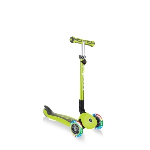 Trotineta Globber GO UP DELUXE 3 in 1, ghidon si scaun ajustabile pe inaltime, roti cu lumini, culoare verde - Img 6