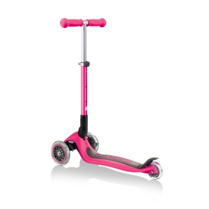 Trotineta Globber JUNIOR PLIABILA, ghidon ajustabil 3 nivele, greutate maxima 50 kg, rulmenti ABEC 5, culoare roz - Img 3