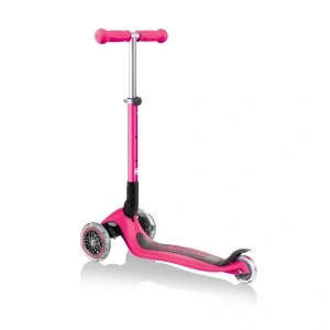 Trotineta Globber JUNIOR PLIABILA, ghidon ajustabil 3 nivele, greutate maxima 50 kg, rulmenti ABEC 5, culoare roz - Img 3