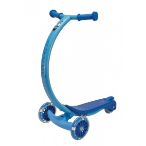 Trotineta Zipster Albastra cu roti LED - Img 2