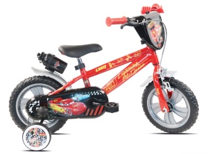 Bicicleta Denver Disney Cars 12 inch, frana de mana pe ambele roti, claxon, aparatoare noroi fata si spate, roti cauciuc EVA - Img 4