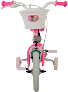Bicicleta E&L Barbie 12 inch, frana de mana pe roata fata, scaun si ghidon reglabil, spite metalice, roti gonflabile, stopuri reflectorizante - Img 6