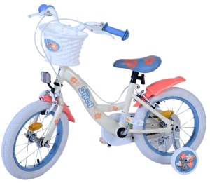 Bicicleta E&L Disney Stitch 14 inch, frana de mana pe ambele roti, scaun si ghidon reglabil, spite metalice, roti gonflabile, stopuri reflectorizante - Img 4
