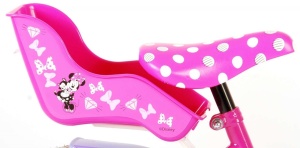 Bicicleta E&L Minnie Mouse 16 inch Cutest Ever, frana de mana pe roata fata, scaun si ghidon reglabil, suport pentru papusi, cosulet pe ghidon, roti gonflabile - Img 3