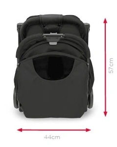 Carucior Asalvo sport, modul Troller-transport pe avion negru-rosu - Img 2