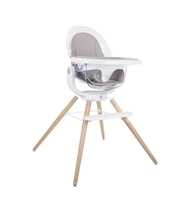 Scaun de masa din lemn Madera Adria, spătar regalbil si rotativ 360 grade, centura de siguranta, material detasabil si lavabil - Img 4