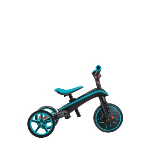 Tricicleta Globber EXPLORER PLIABLA 4 in 1, functie free wheel, scaun ajustabil, roti EVA, centura siguranta in 5 puncte, culoare turquoise - Img 5