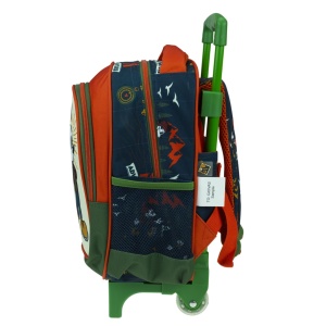 Troller gradinita Mickey, cu doua compartimente, buzunare laterale pentru sticla, si bretele ergonomice - Img 2