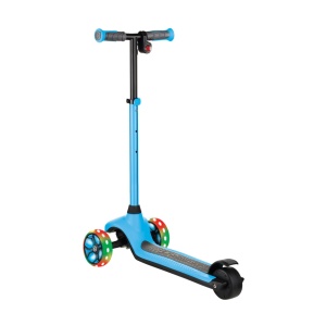 Trotineta Globber E-MOTION 4, ghidon reglabil pe inaltime, roti cu LED, motor 80W, autonomie 8-10 km, culoare alabstra - Img 3