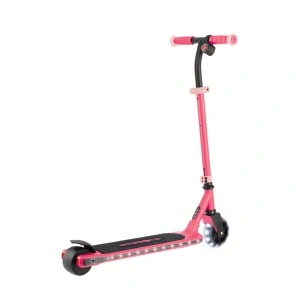 Trotineta Globber E-MOTION 6, ghidon reglabil pe 2 nivele inaltime, roti cu LED, motor 80W, autonomie 8-10 km, culoare roz - Img 5