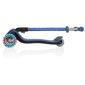 Trotineta Globber ELITE DELUXE, pliabila, roti LED, ghidon ajustabil 4 nivele, rulmenti ABEC 5, culoare albastru - Img 8