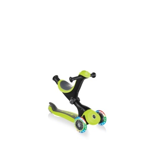 Trotineta Globber GO UP DELUXE 3 in 1, ghidon si scaun ajustabile pe inaltime, roti cu lumini, culoare verde - Img 7